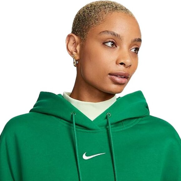 Nike Phoenix Fleece Women's Over-Oversized Pullover Hoodie - Green - Picture 4 of 6